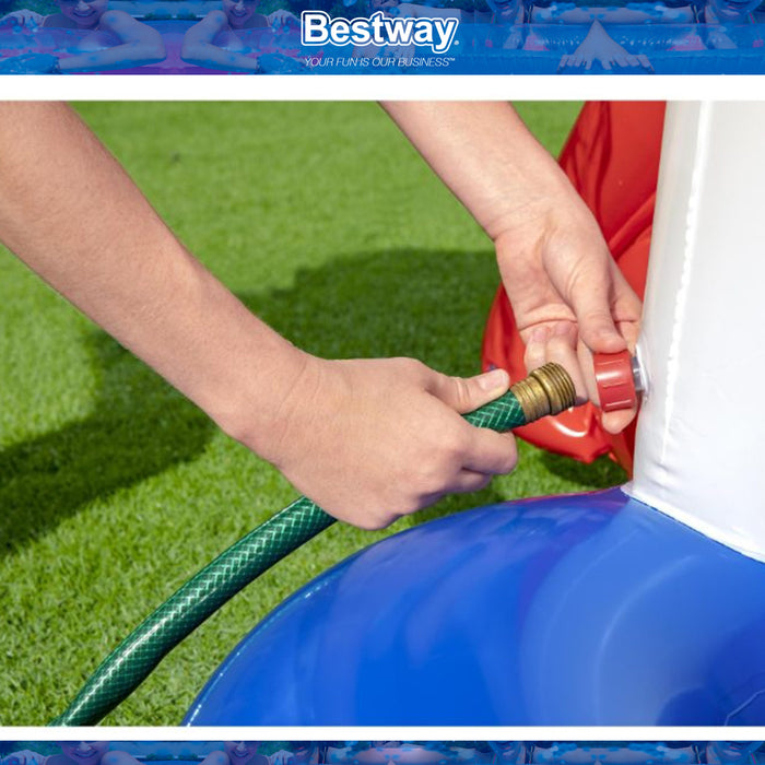 Bestway Inflatable shark Lifeguard Tower Play Center Pool With Slide Set AU