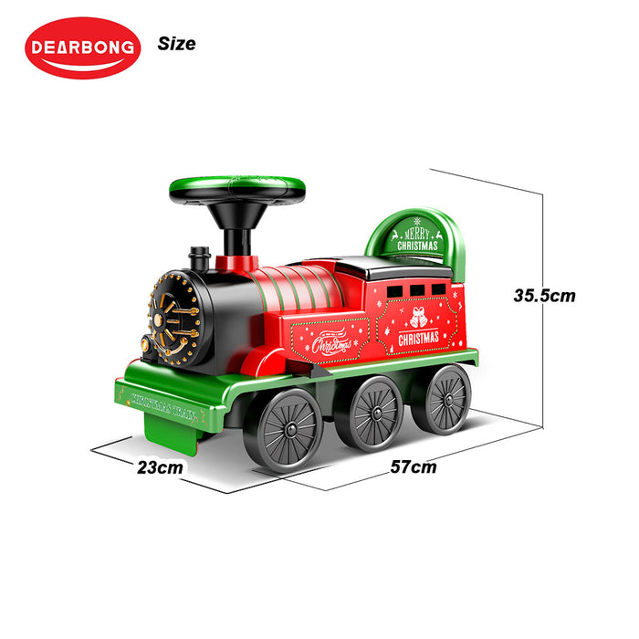 Kids Ride On Train Toy Car  Toddler Walker 6 Wheels Extra Music 3-Color Light -2018D