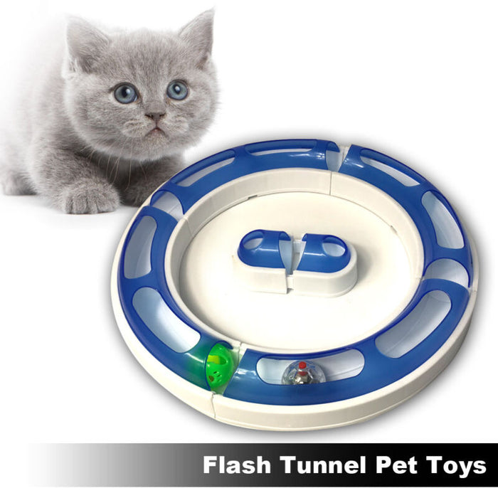 Puppy Cat Modular Tracking flash Ball Puzzle Game Plastic Tunnel Toy New Hot Cat Toy