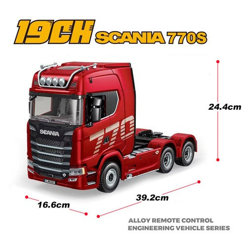 Red 1/18 Scale Rc Scania 770s Truck Rtr 2.4G remote Light & Sound Full FunctionLight