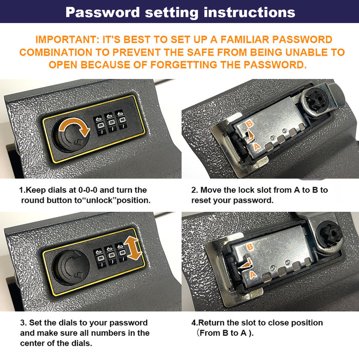 Cash Money box Locker Secret Safe Security Book Hidden With 2Key Or Digital Lock