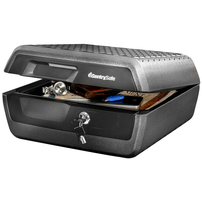 SentrySafe Fire Water Resistant Security Box Protection Safe Chest 7.8/10.2L 2 Keys