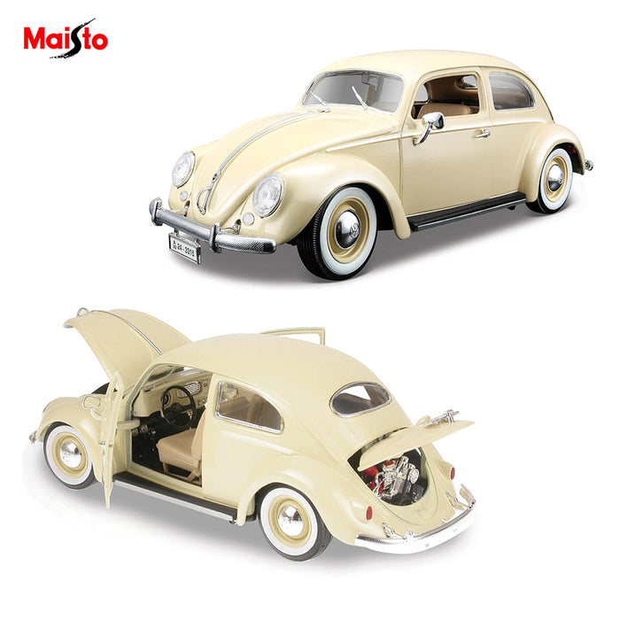Maisto Volkswagen Kafer Beetle (1955) Diecast Car Model 1:18 Special Edition C/G
