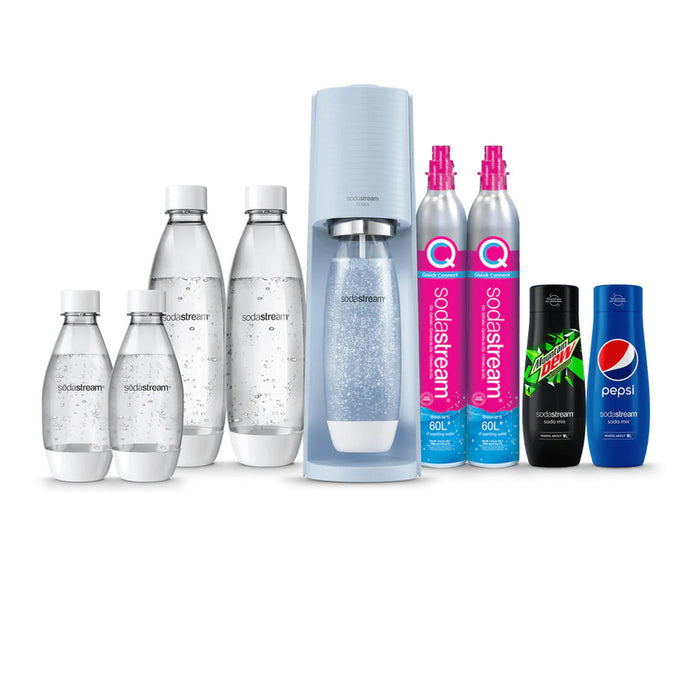SodaStream Terra Sparkling Water Maker Quick Connect Co2 Technology Family Pack