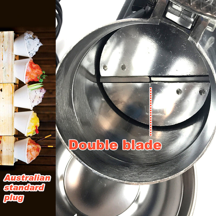 Electric Ice Crusher Ice Shaver Snow Cone Maker Machine Home Commercial AU Plug Trade Me