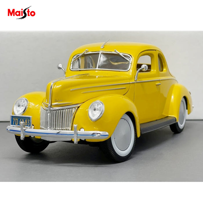 Maisto 1:18 1939 Ford Deluxe Coupe Car Model Metallic Diecast