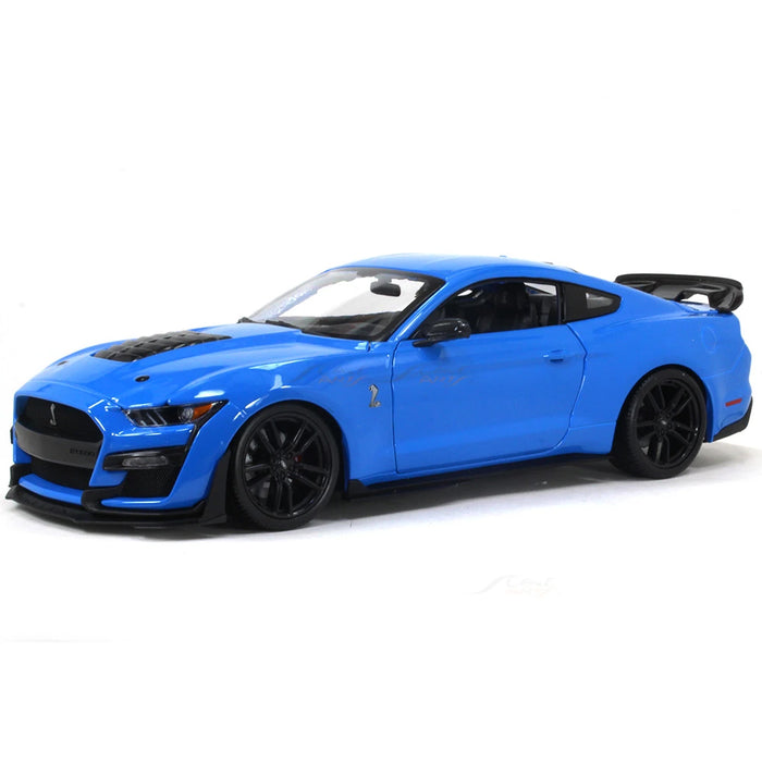 Maisto 1:18 Metallic Diecast With Plastic Blue GT500 Mustang 2020 Ford Shelby