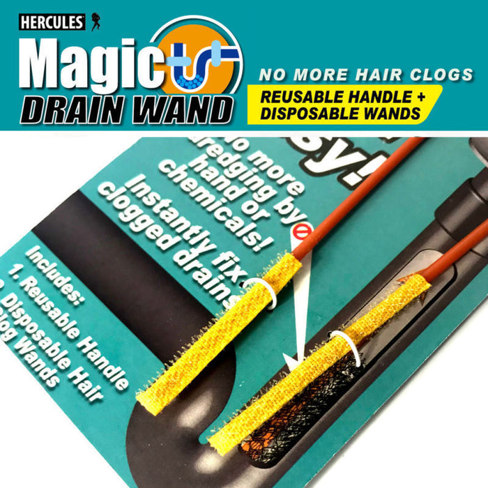 2xmagic drain wand Drain Cleaning Hair Clog Tool Clean Wands Brush set