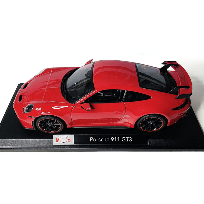 Maisto 1:18 Car Model Metallic Diecast With Plastic Part Porsche 911 GT3 Red
