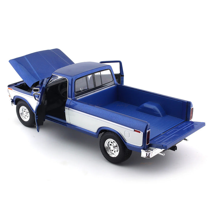 1:18 Model AU Diecast Car STOCK Maisto Truck Blue Classic F150 Pick-Up Ford 1979