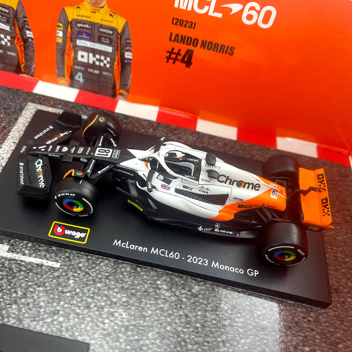 Burago 1:43 Formula Racing Die Cast With Plastic Part Mclaren 6 Pack Car Model