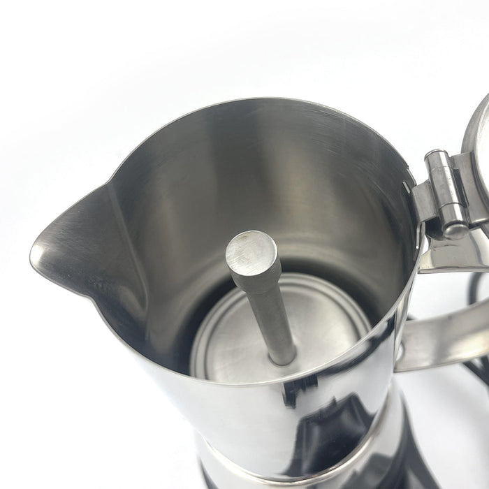Electric Moka Coffee Maker Stainless Steel NEW Italian Classic Espresso 6 Cups Trade Me