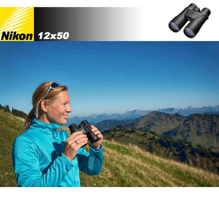 Nikon Prostaff 5 Binoculars 12x50mm 4.7° more natural clearer view Black AU STOCK