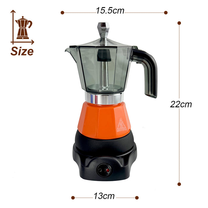 Mornest Electric Moka Coffee Maker Espresso Italian Classic 3/ 6Cups Trade Me