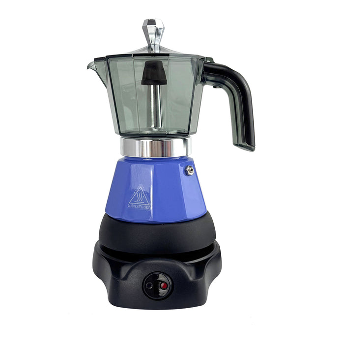 Electric Moka Coffee Maker Espresso Italian Classic Auto power off for Home 3/6Cups