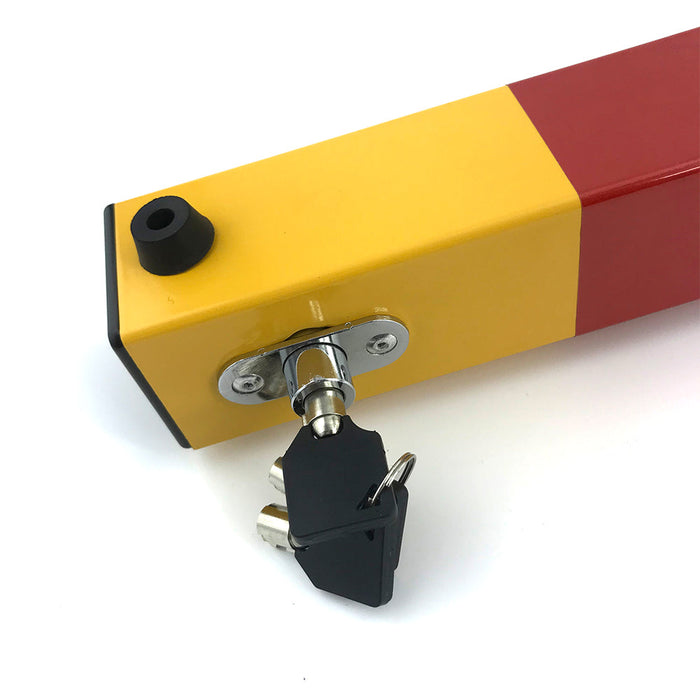 Square Heavy Duty Fold Down Security Parking Post Lock Safety Barrier 3 Keys Trade Me