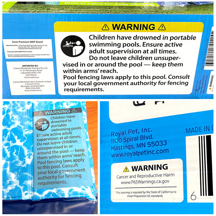 Companion Gear Portable Pop Up Pet Pool Kit 1.6X1.6M 151L Portable Dog Pool AU