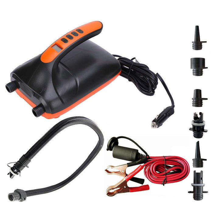 HT-782 20PSI High Pressure SUP Electric Air Pump 12V DC Paddle Board Auto-Off