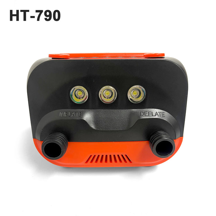 High Pressure SUP Electric Air Pump 12V DC Paddle Board 16/20PSI Auto-Off HT-781 / HT782 /HT-790(built-in 66.6Wh rechargeable battery)