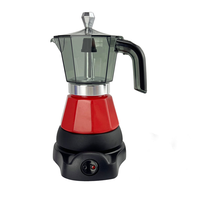 Electric Moka Coffee Maker Espresso Italian Classic Auto power off for Home 3/6Cups