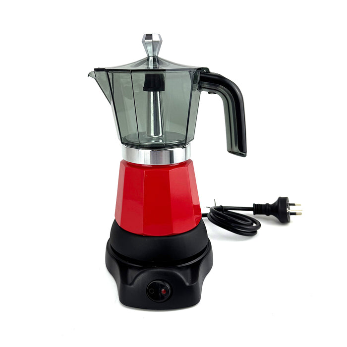 Electric Moka Coffee Maker Espresso Italian Classic Auto power off for Home 3/6Cups