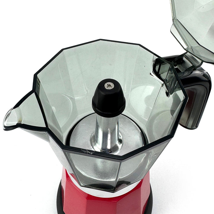 Electric Moka Coffee Maker Espresso Italian Classic Auto power off for Home 3/6Cups