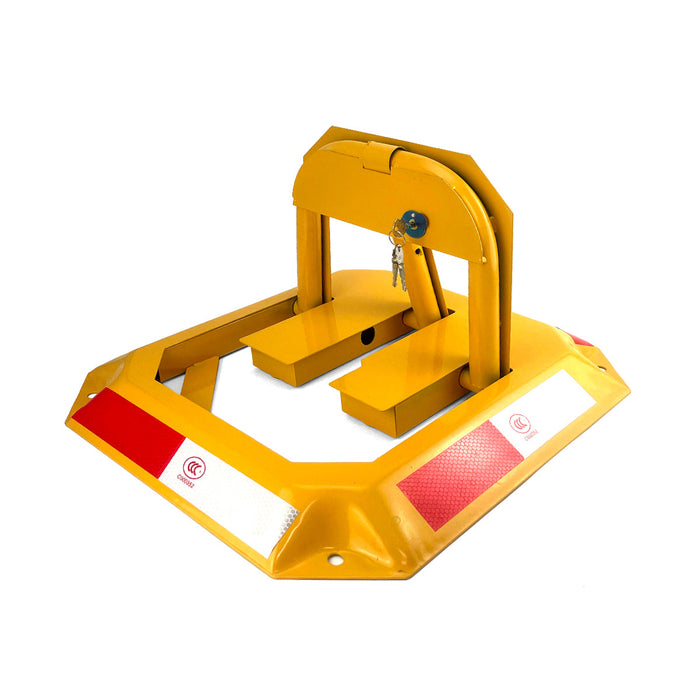Rectangle Fold Down Vehicle Parking Lock - Heavy-Duty Safety Barrier locker Car Parking Lock Vehicle Security Trade Me