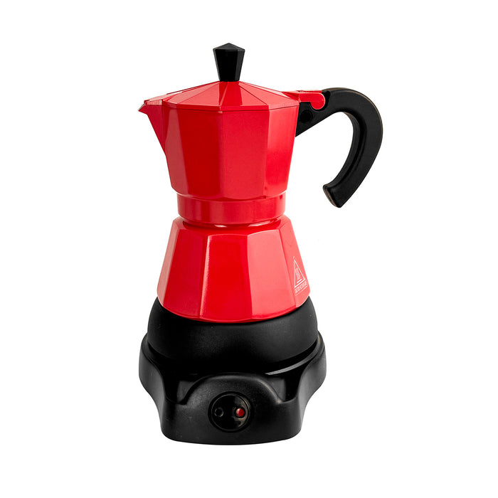 Electric Aluminium Moka Coffee Maker Espresso Italian Classic auto power off Home 3/6Cups