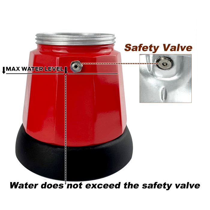 Mornest Electric Aluminium Moka Coffee Maker Espresso Italian Classic auto power off Home 3/6Cups Trade Me