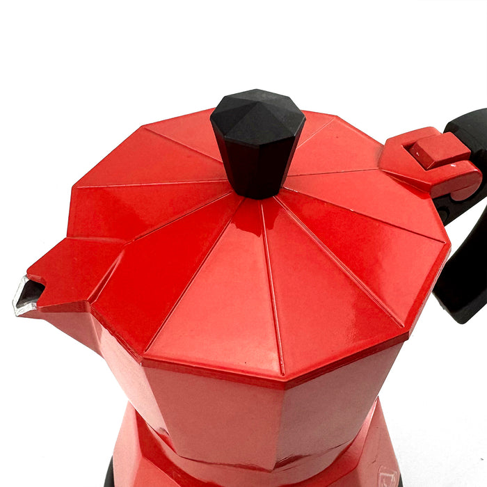 Electric Aluminium Moka Coffee Maker Espresso Italian Classic auto power off Home 3/6Cups