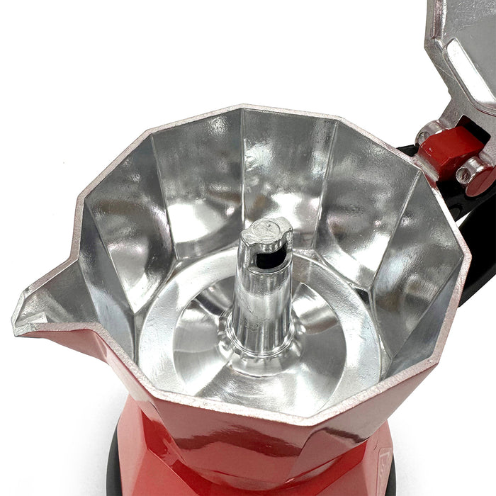 Electric Aluminium Moka Coffee Maker Espresso Italian Classic auto power off Home 3/6Cups