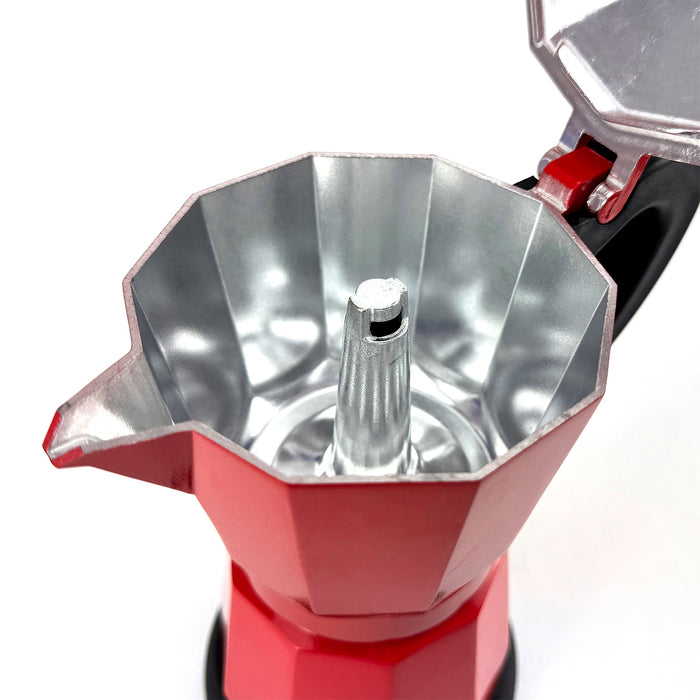 Electric Aluminium Moka Coffee Maker Espresso Italian Classic auto power off Home 3/6Cups