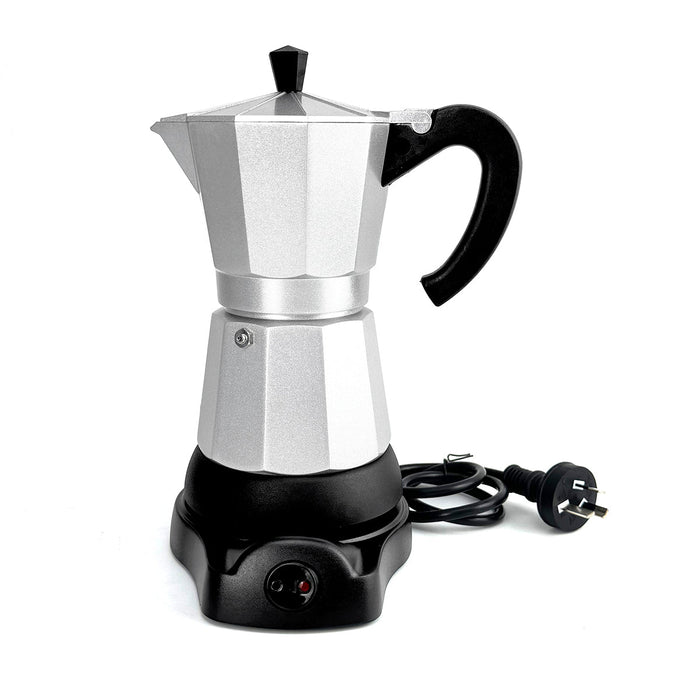 Mornest Electric Aluminium Moka Coffee Maker Espresso Italian Classic auto power off Home 3/6Cups Trade Me