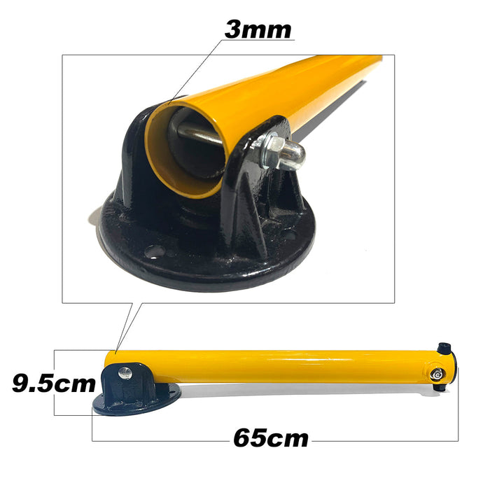 Keyed Alike 2 Side Fold-down Design Vehicle Parking Bollard locker Barrier 2 With Keys
