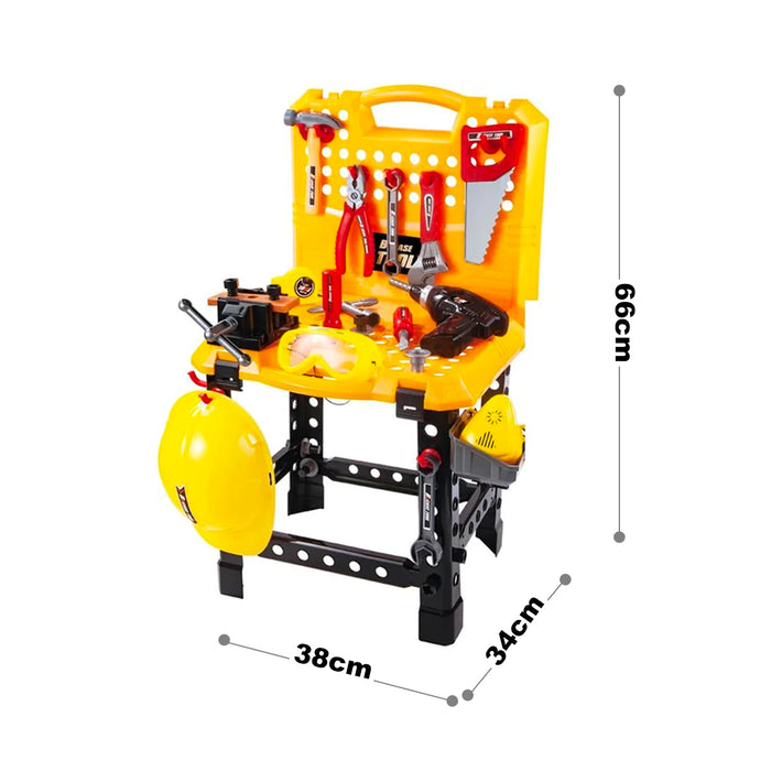100pcs With Tools 100pcs Toy Power Workbench Kids Power Tool Bench Construction Set