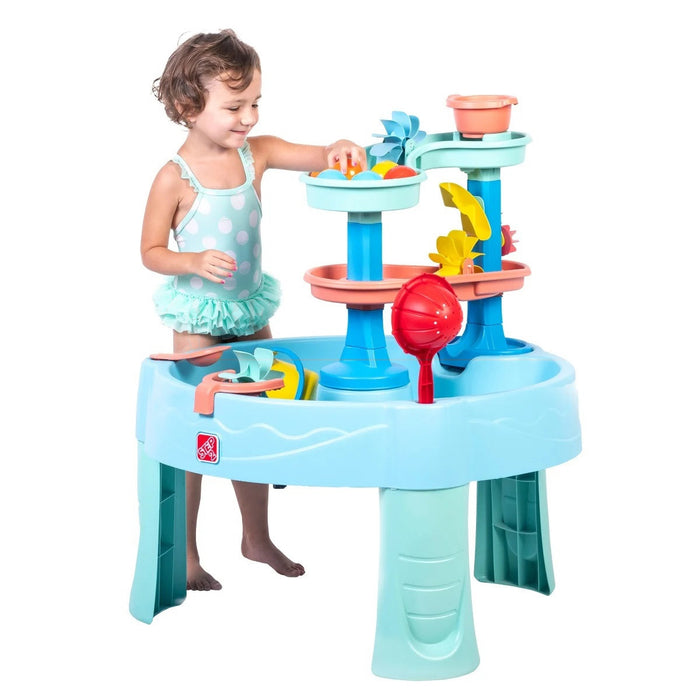 2024 Step2 Summer Seaside Double Spin & Showers Water Table with 22 Accessories