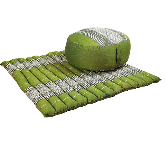 Thai Handmade 100% Kapok Cotton Zafu & Zabuton Meditation Set 5 Colour