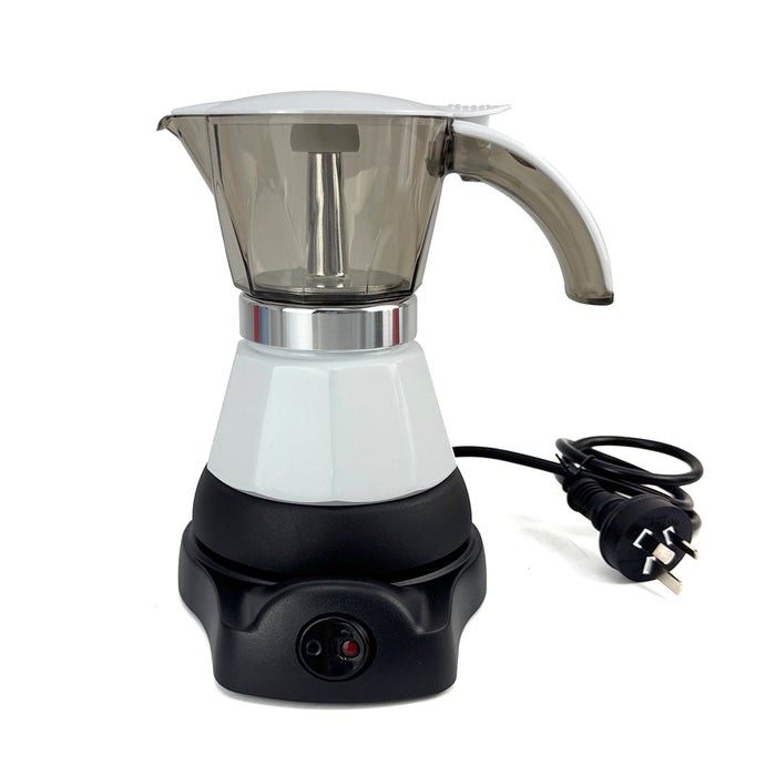 Electric Moka Coffee Maker Auto Power Off Home Espresso Italian Classic 3Cups