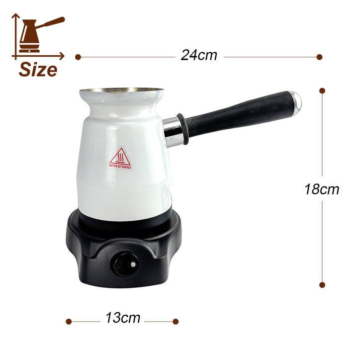 Electric Turkish Greek Arabic Coffee Maker New Automatic Sensor Anti Overflow 200ml