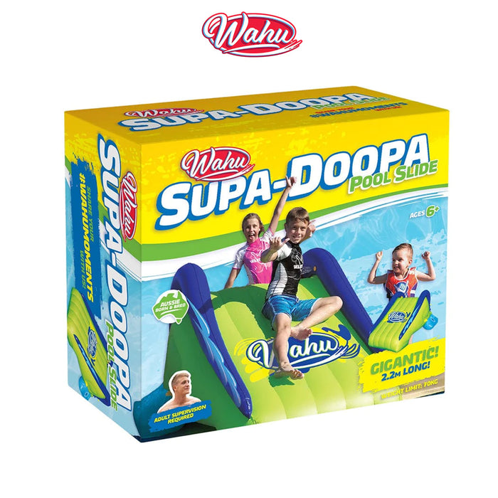 Wahu Inflatable Pool Water Slide Kids Play Centre Supa-Doopa Outdoor Water Fun AU STOCK