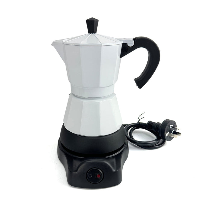 Mornest Electric Aluminium Moka Coffee Maker Espresso Italian Classic auto power off Home 3/6Cups Trade Me