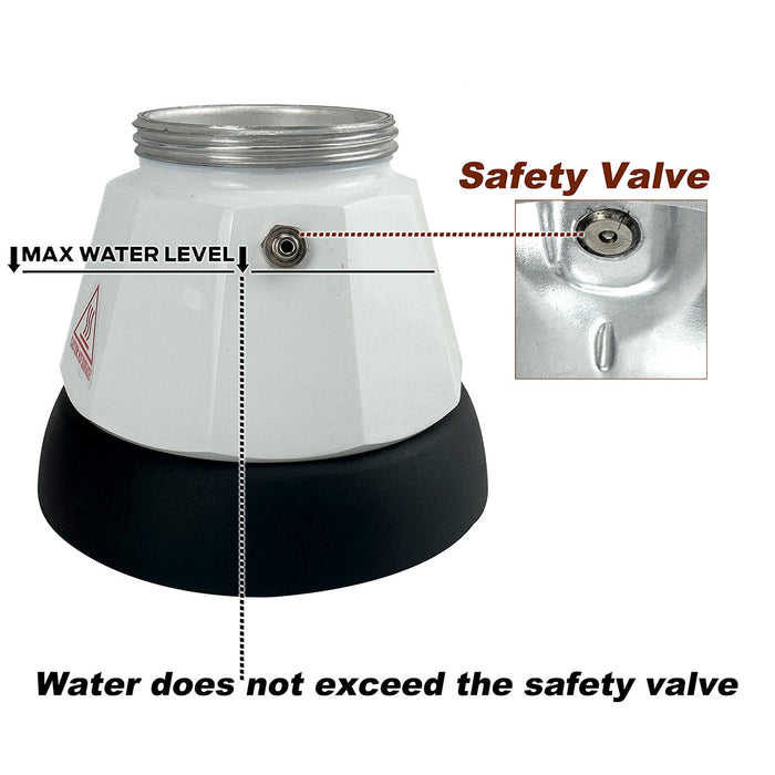 Mornest Electric Aluminium Moka Coffee Maker Espresso Italian Classic auto power off Home 3/6Cups Trade Me