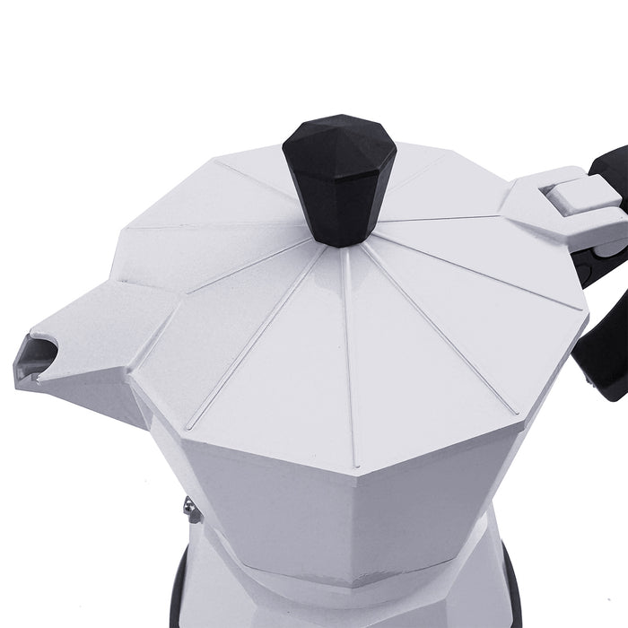 Electric Aluminium Moka Coffee Maker Espresso Italian Classic auto power off Home 3/6Cups