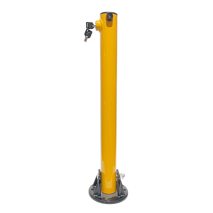 Keyed Alike 2 Side Fold-down Design Vehicle Parking Bollard locker Barrier 2 With Keys