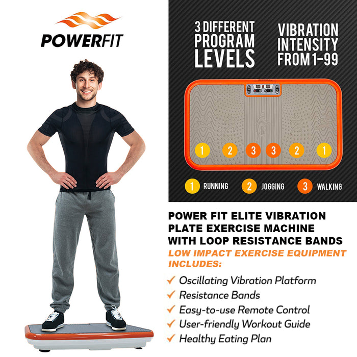 Home Gym Gym Excrcise Body Workout Powerfit Compact Vibration machine AU Stock