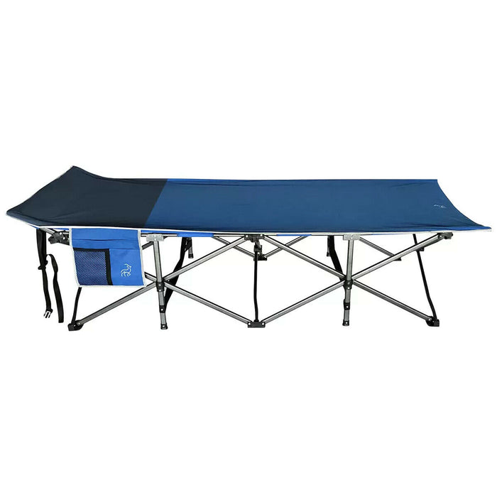 Hidden Wild XL Portable Folding Camp Bed Cot with Carry Bag Instant Open & Close