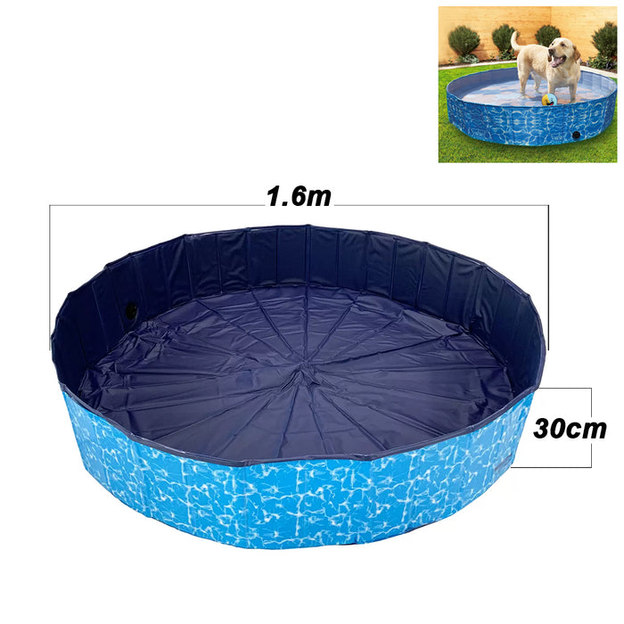 Companion Gear Portable Pop Up Pet Pool Kit 1.6X1.6M 151L Portable Dog Pool AU