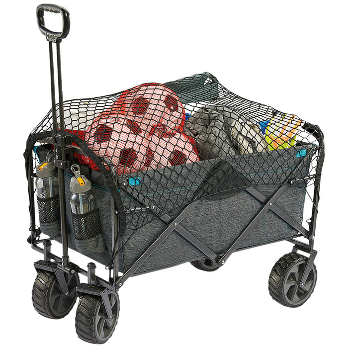 Folding Wagon Cart Trolley 136KG Weight Capacity With Extra Large Wheels AU