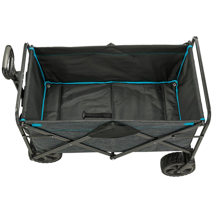Folding Wagon Cart Trolley 136KG Weight Capacity With Extra Large Wheels AU
