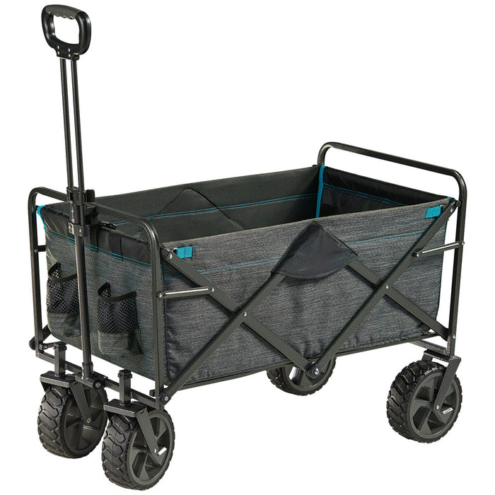 Folding Wagon Cart Trolley 136KG Weight Capacity With Extra Large Wheels AU